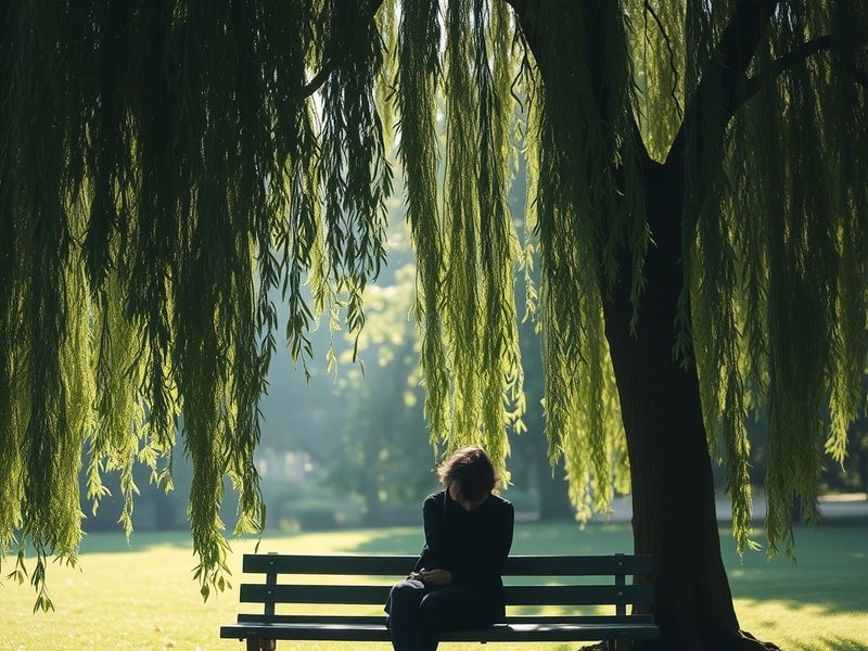 A person looking thoughtfully out a window, illustrating the concept of sadness and finding synonyms for sad