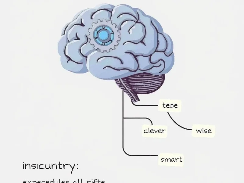 Image showing a lightbulb turning on above a book, with the text "Synonyms for Smart to improve your writing"