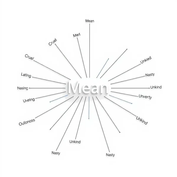 Image displaying various synonyms for Mean
