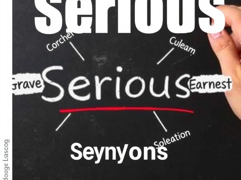 Synonyms for Serious - Expand Your Vocabulary