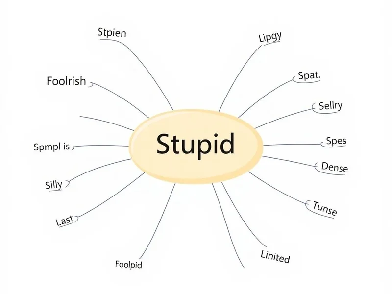 Synonyms for Stupid - Visual Guide