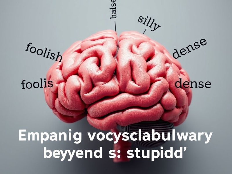 Synonyms for Stupid - Visual Guide