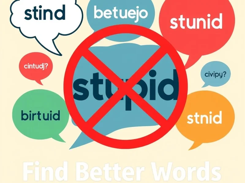 Synonyms for Stupid - Visual Guide