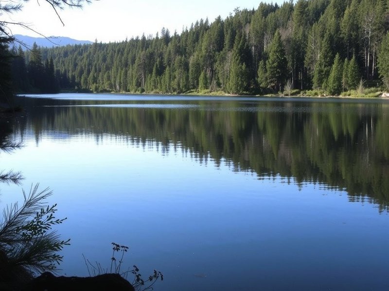 Image showing a serene landscape, with text overlay: Synonyms for Calm to Enhance Your Vocabulary