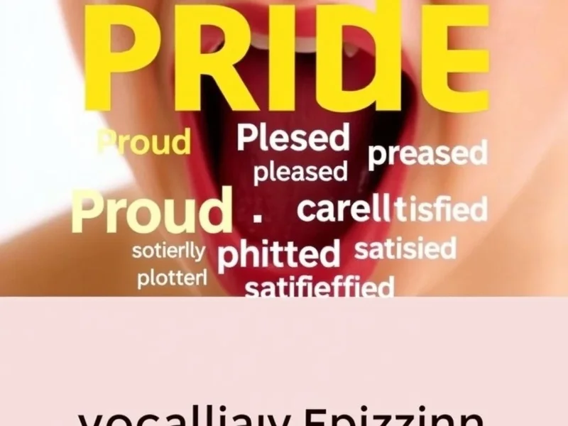 Image showing various ways to express pride, illustrating synonyms for Proud