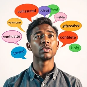 Từ đồng nghĩa của Confident Thể hiện bản thân rõ ràng