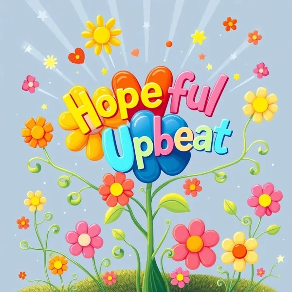 A visual guide to Synonyms for Optimistic