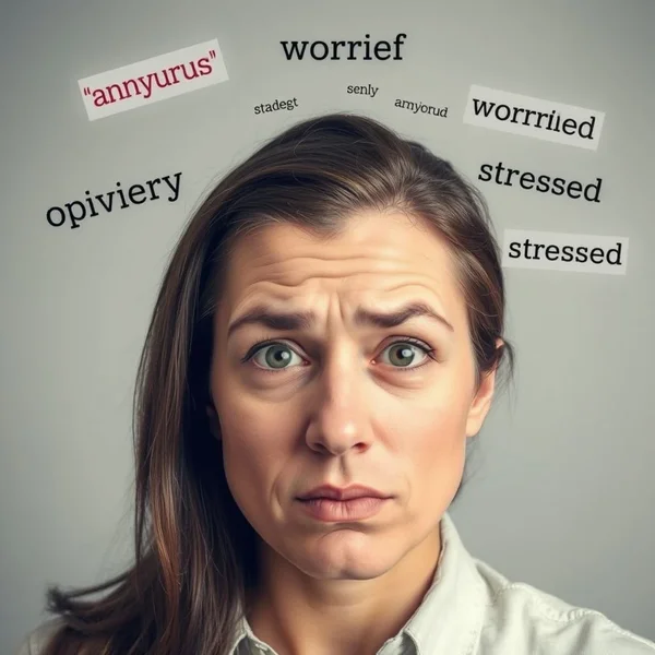 Synonyms for Worried to expand vocabulary
