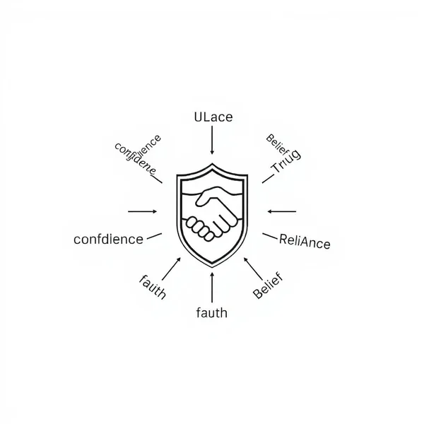 Image exploring various synonyms for Trust