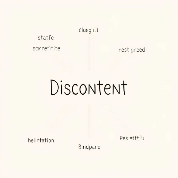 A visual representation of Synonyms for Discontent