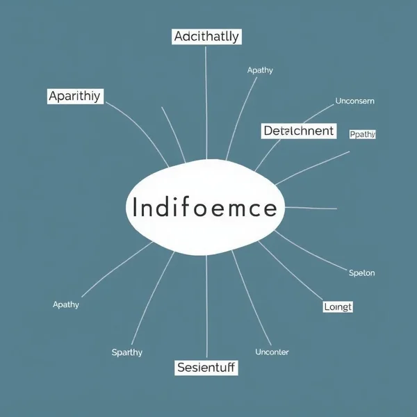 Image showing various expressions related to Synonyms for Indifference