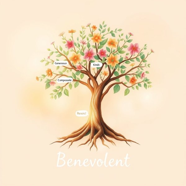 Visual guide to Synonyms for Benevolent