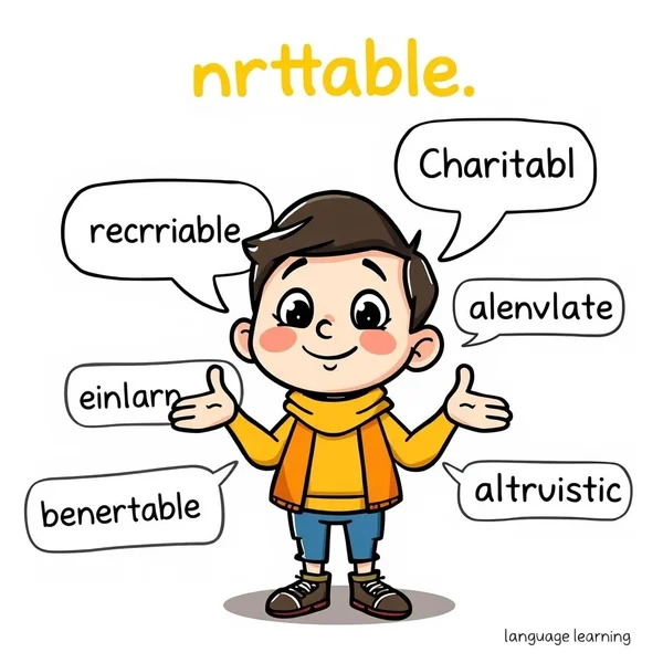 Synonyms for Charitable