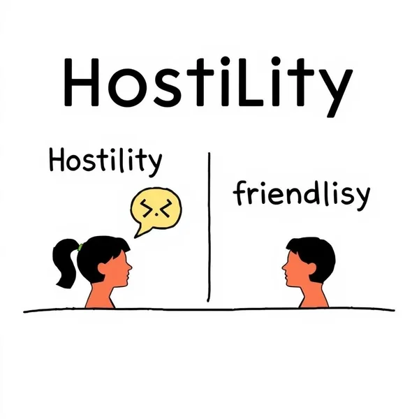 Image showing synonyms for Hostile