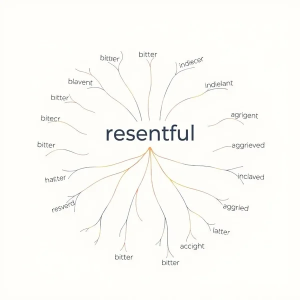 A visual guide to Synonyms for Resentful