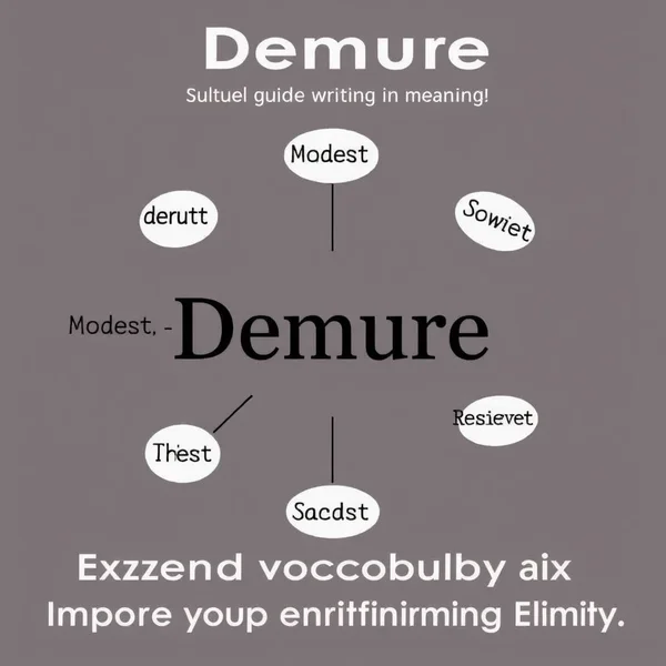 Synonyms for Demure: A Visual Guide