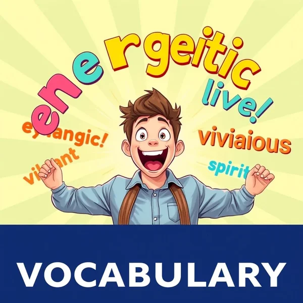 A person feeling energetic illustrating synonyms for Energetic