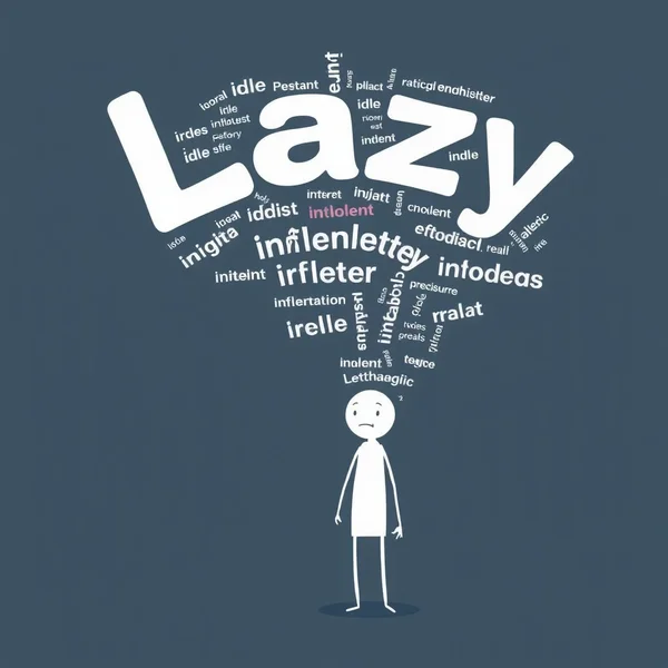 Imagen que ilustra el concepto de sinónimos de Lazy