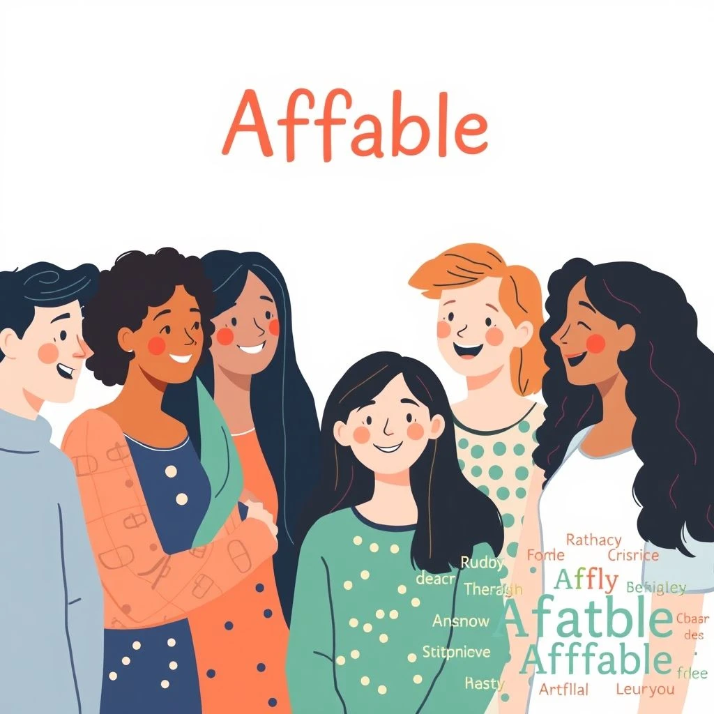 Sinônimos para Affable Expresse Amizade Claramente