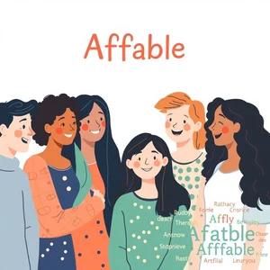 Sinônimos para Affable Expresse Amizade Claramente