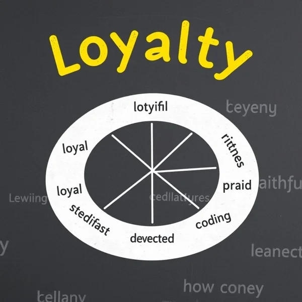 Image showcasing the concept of loyalty with the text "Synonyms for Faithful"