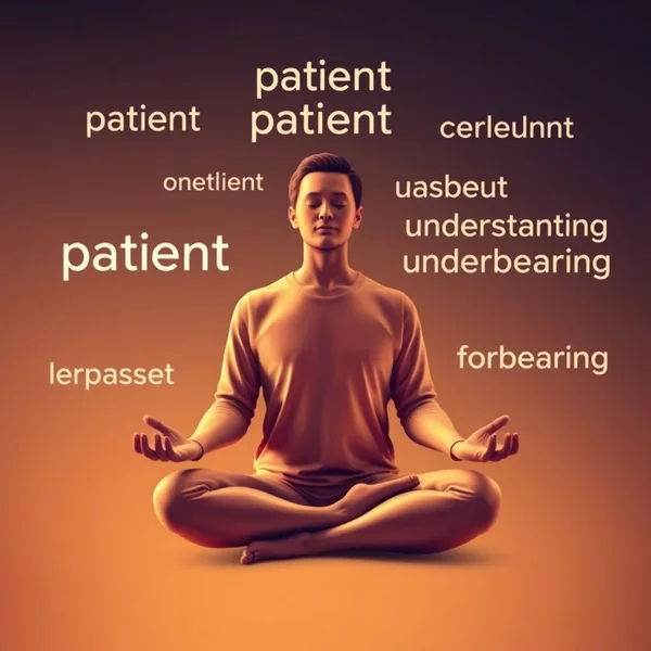 Image representing Synonyms for Forbearing and patient communication