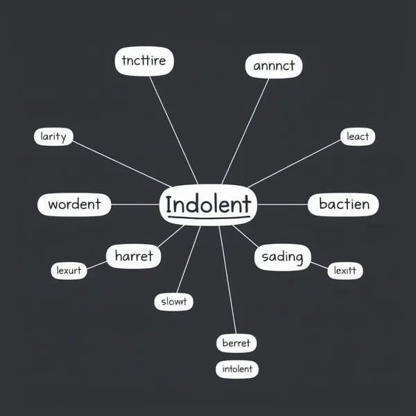 A visual guide to Synonyms for Indolent