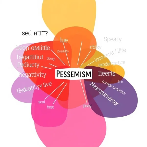 Image showing various expressions related to Synonyms for Pessimism
