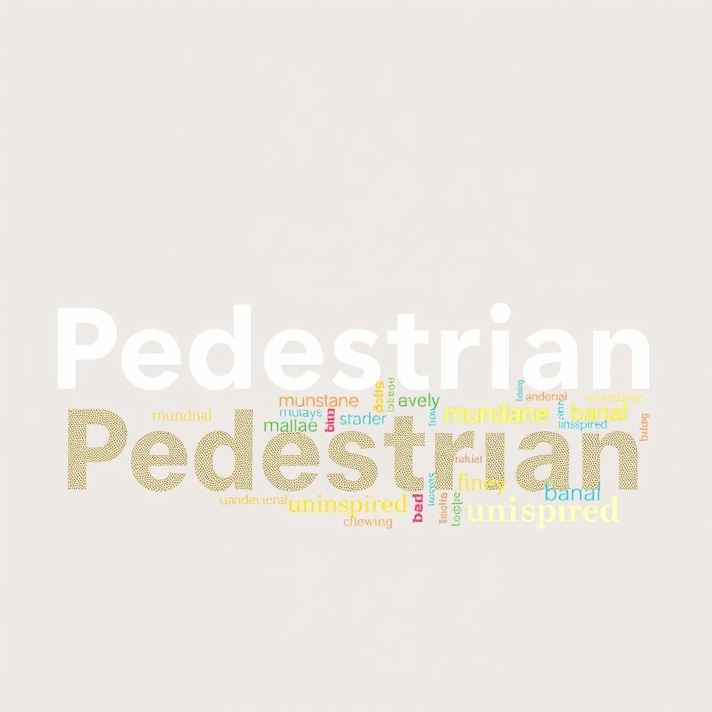 Sinónimos de Pedestrian Eleva Tus Descripciones