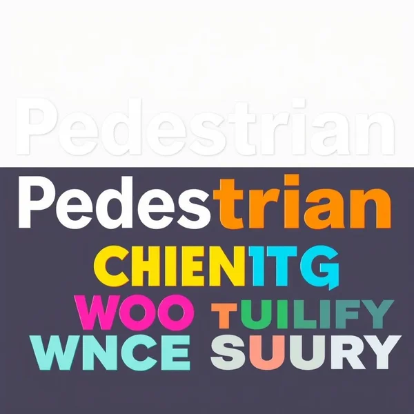 Um guia visual para Sinónimos para Pedestrian