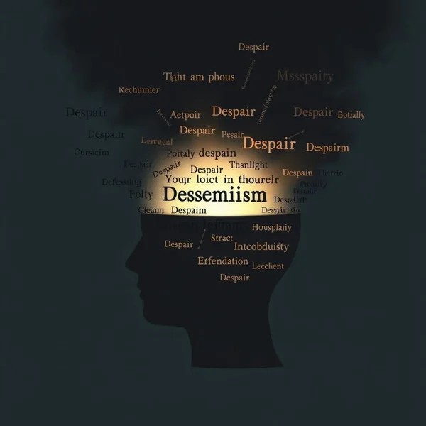 Image showing various expressions related to Synonyms for Pessimism