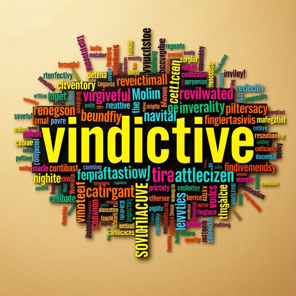 Sinónimos para Vindictive Domine as nuances na escrita