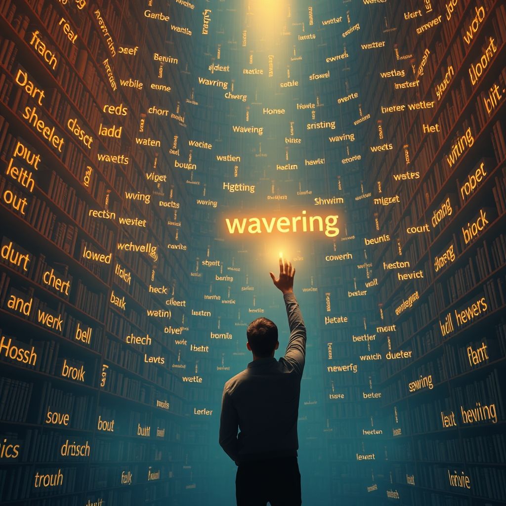 Sinônimos para Wavering Expresse Dúvidas Claramente