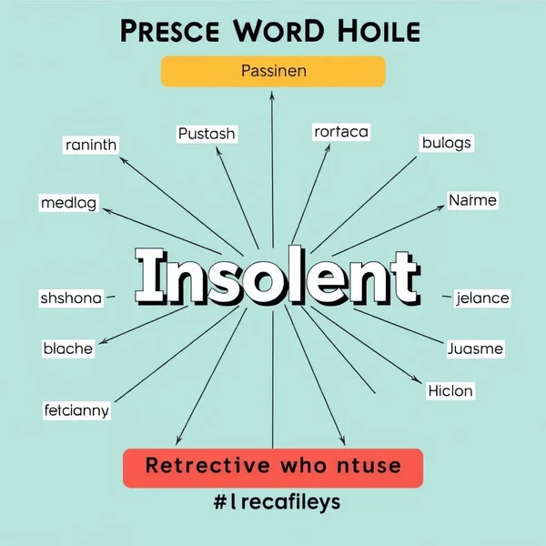 Una representación visual de Sinónimos de Insolent