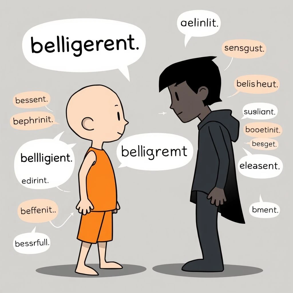 Synonyms for Belligerent Master Assertive Language