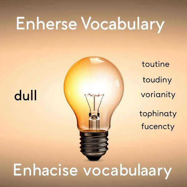 Image showing a contrast between dull and bright, with the text "Synonyms for Dull"