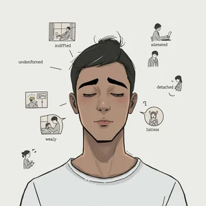 Mo rong von tu voi cac tu dong nghia Apathetic dien dat sac thai ro rang