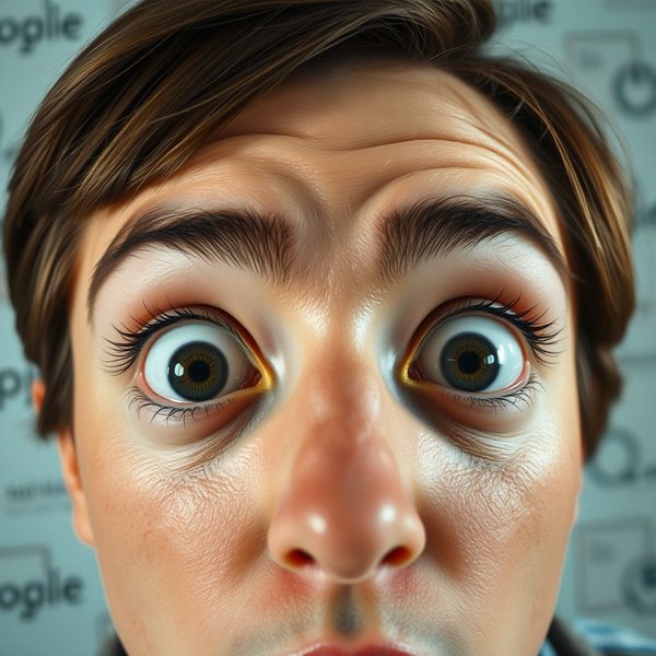 Image showing a person looking surprised, with the text "Synonyms for Astonished"