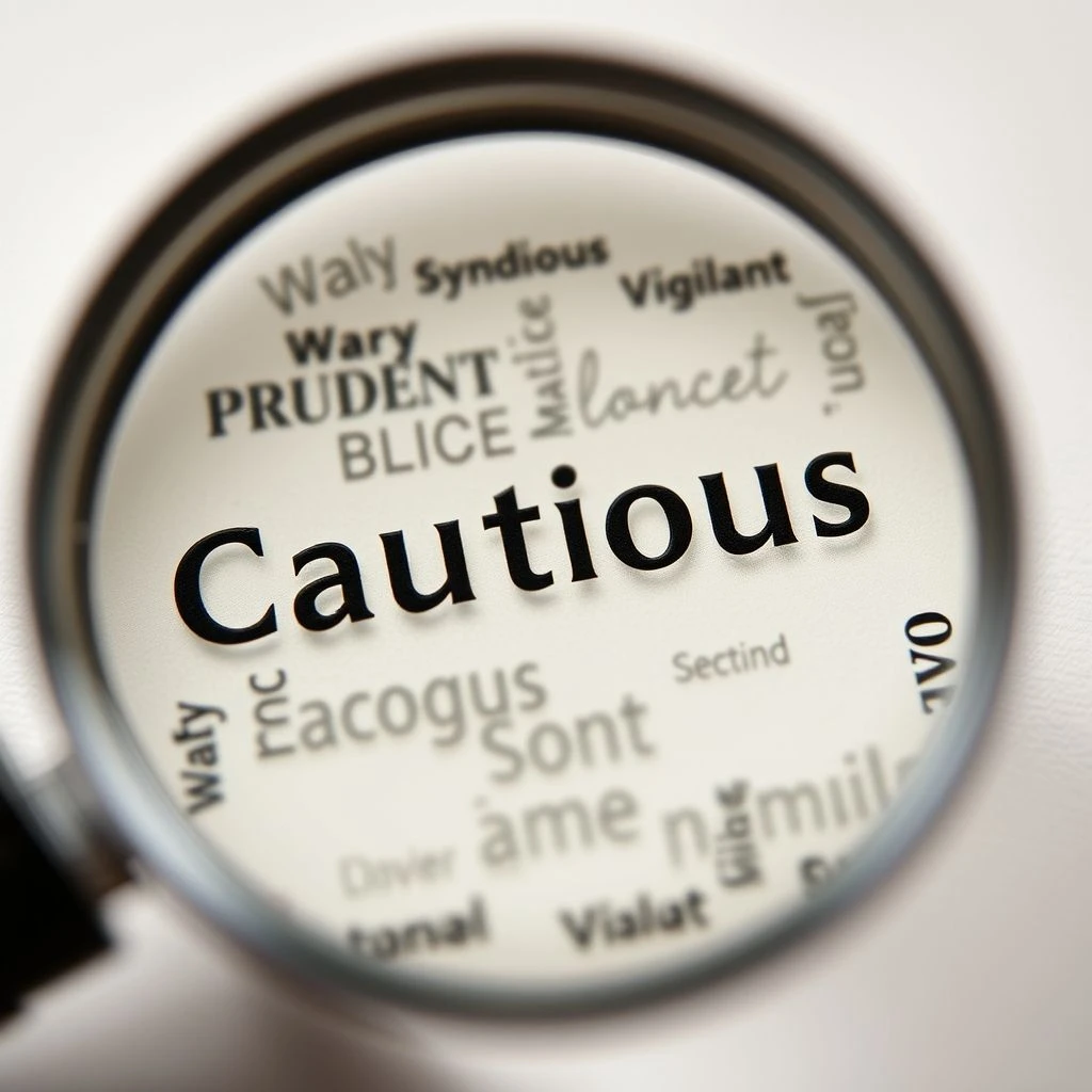 Từ đồng nghĩa của Cautious Nâng cao lựa chọn từ ngữ của bạn