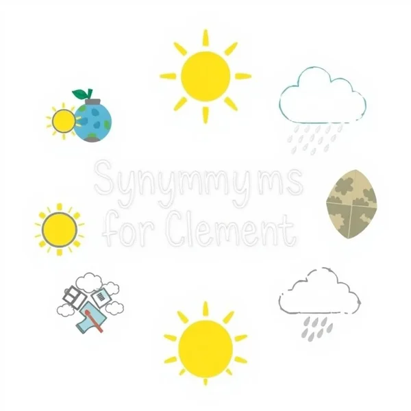 Hình ảnh người thể hiện sự tử tế với lớp phủ văn bản "Synonyms for Clement"