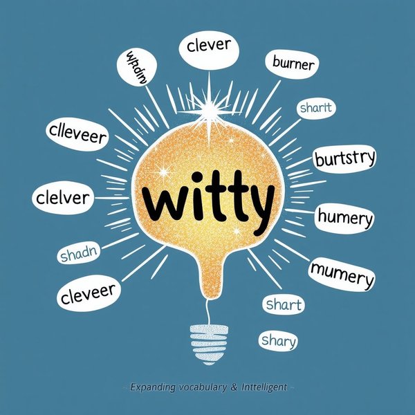 Image showing clever wordplay, illustrating Synonyms for Witty
