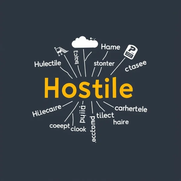 Image showing synonyms for Hostile