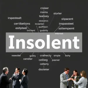 Các từ đồng nghĩa với Insolent để nói chính xác hơn