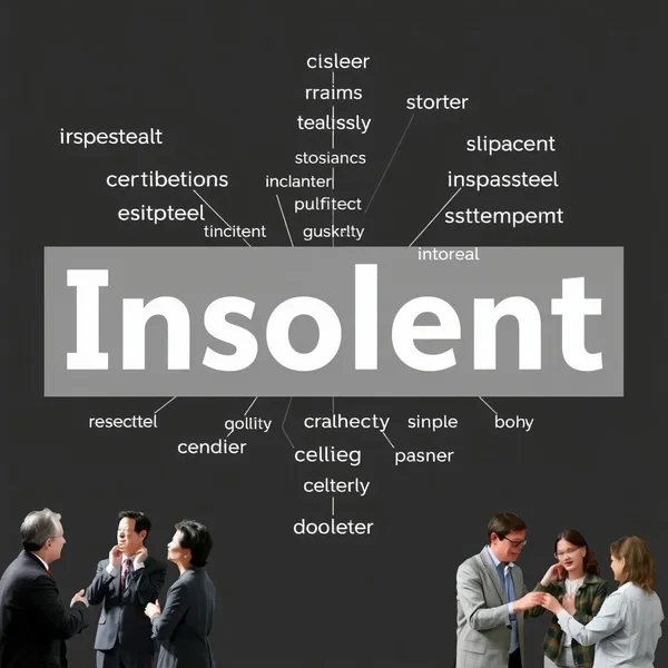 A visual representation of Synonyms for Insolent
