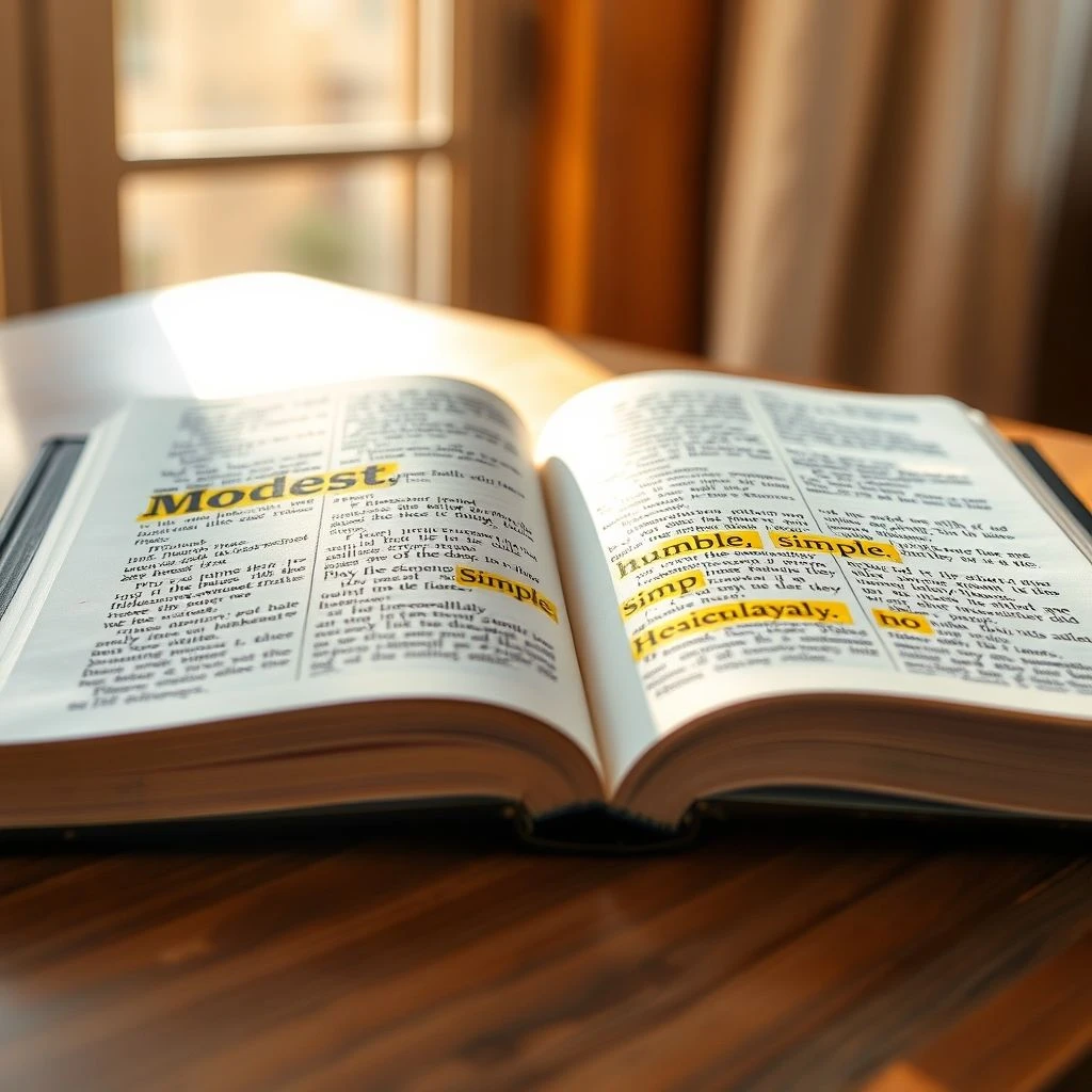 Nắm vững Từ đồng nghĩa của Modest Diễn đạt bản thân rõ ràng