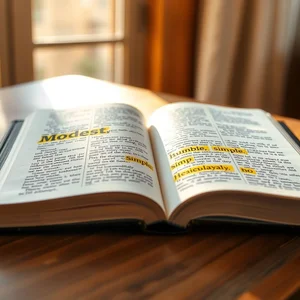 Nắm vững Từ đồng nghĩa của Modest Diễn đạt bản thân rõ ràng