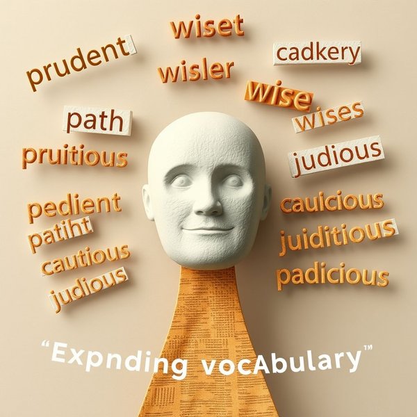 Image exploring synonyms for prudent to expand vocabulary