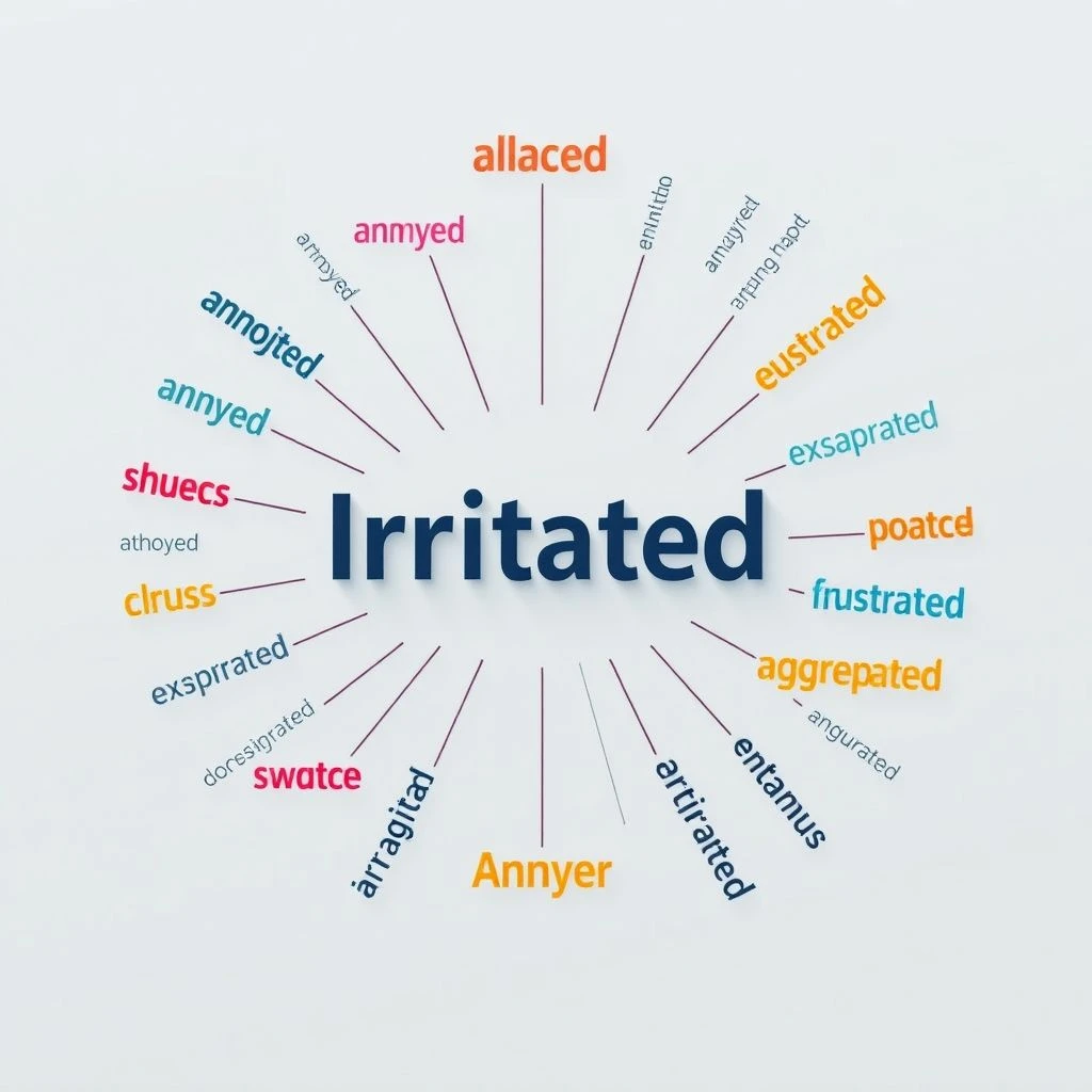 Từ đồng nghĩa với Irritated Diễn đạt sự khó chịu rõ ràng