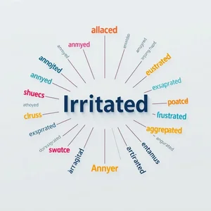 Từ đồng nghĩa với Irritated Diễn đạt sự khó chịu rõ ràng