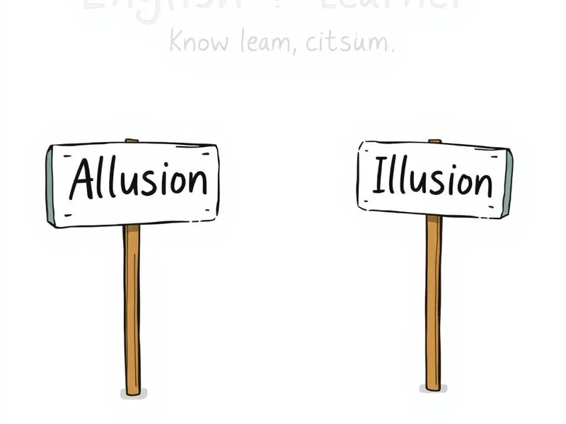 Demystifying Allusion vs. Illusion for ESL Students